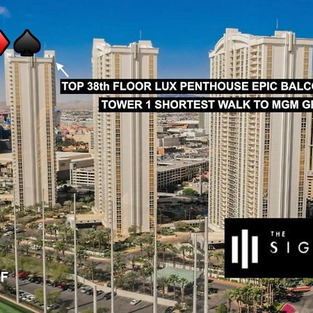 Signature Mgm Top 38Th Floor Penthouse Lux+ Best Balony Strip View Suite + No Resort Fee Las Vegas Exterior foto