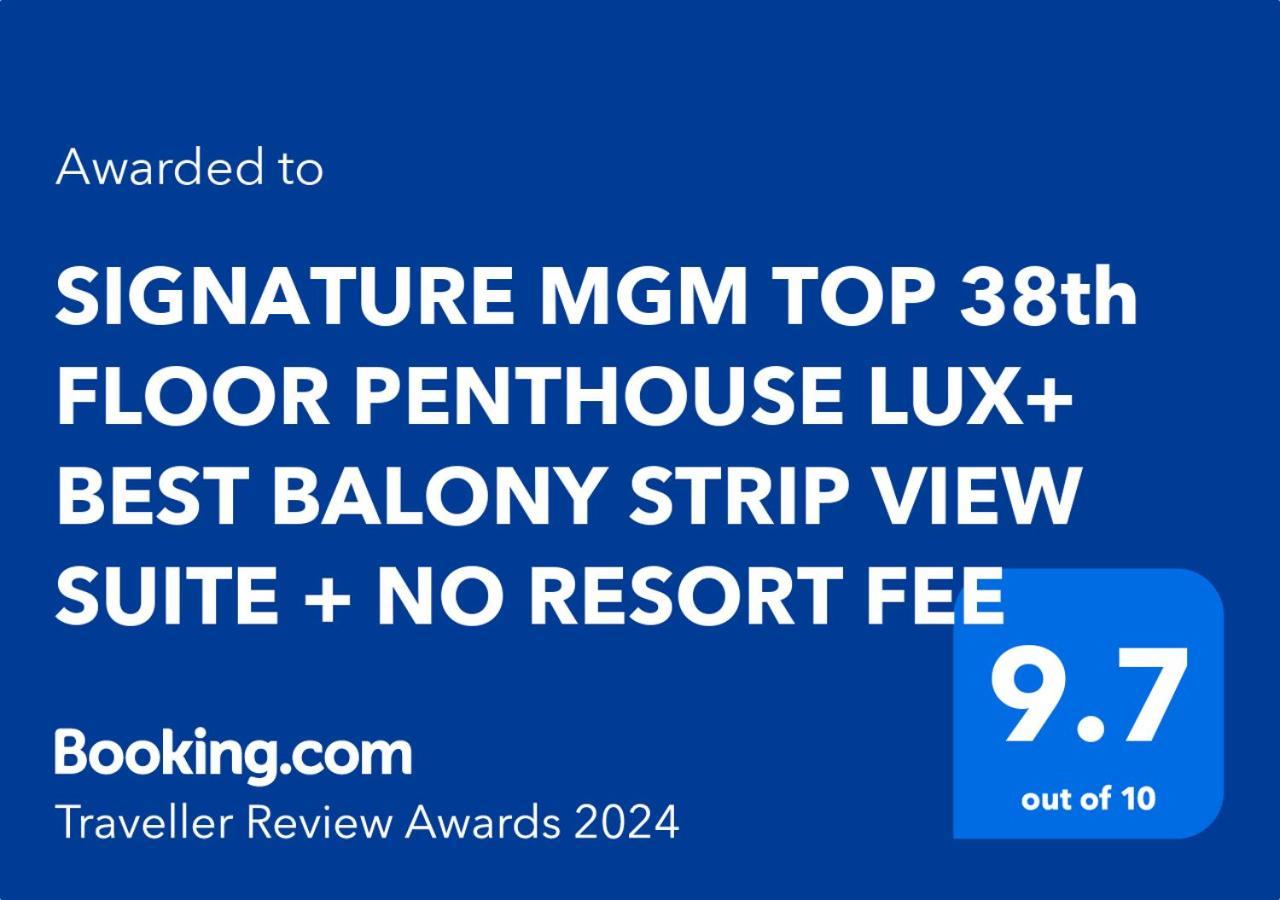Signature Mgm Top 38Th Floor Penthouse Lux+ Best Balony Strip View Suite + No Resort Fee Las Vegas Exterior foto